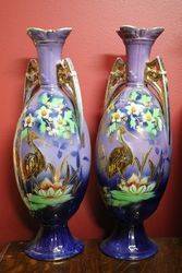 Pair Of Edwardian China Vases  