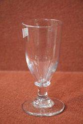 C19th Ale Glass with a Deep Round Funnel Bowl. #