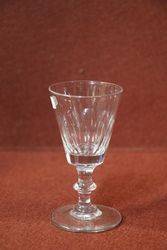 C19th Funnel Bowl, Knopped  Stem, Wine Glass #