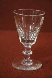 C19th Funnel Bowl, Knopped Stem, Dram Glass #