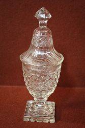 Regency Lead Glass Covered Urn 