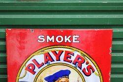 Rare Red Players Navy Cut Enamel Advertising Sign