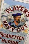 A Stunning Players Navy Cut Cigarettes Enamel Sign