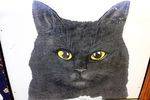 Antique Black Cat Cigarette  Enamel Sign