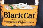 Antique Black Cat Enamel Sign