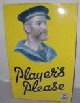 PLAYERS PLEASE MINT ENAMEL SIGN-----ST19