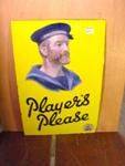 PLAYERS PLEASE MINT ENAMEL SIGN-----ST19