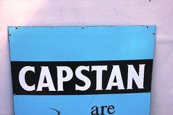 Capstan Cigarettes Pictorial Enamel Advertising Sign