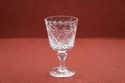 Antique Cut Bucket Bowl Drinking Glass #