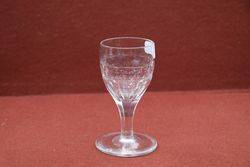 Early 19th Century Round Funnel Bowl Drinking Glass  #