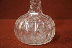 Small Victorian Cut Glass Decanter 