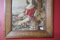 Framed 19th Century PetitPoint Embroidery 