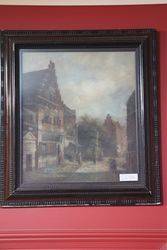 Original 19th Century Dutch Oil Painting In Moulded Frame  