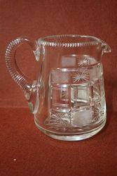 Quality Victorian Cut Glass Jug  #