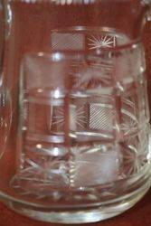 Quality Victorian Cut Glass Jug  