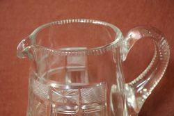 Quality Victorian Cut Glass Jug  