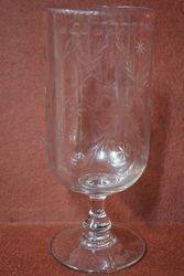 Victorian Engraved Bowl Celery Vase #