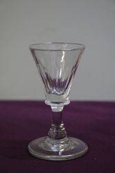 Antique Faceted Funnel Bowl Drinking Glass #