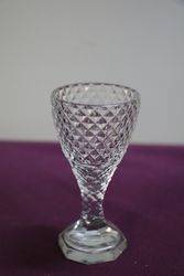 Antique Round Funnel Pressed Glass Bowl Sherry Glass #