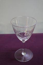 C20th Fine Cut Funnel Bowl Drinking Glass. #