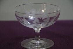 Set Of 4 Glass 