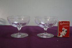 Set Of 4 Glass 