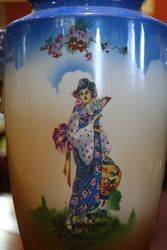Pair Of English China Vases C1910  