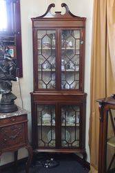 An Edwardian Antique 4 Door Corner Cabinet #