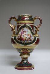 Antique Royal Vienna Porcelain Vase C1900 #