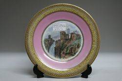 Pratt Ware Plate the Ruined Temple C1840-50  #