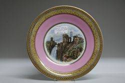 Pratt Ware Plate The Ruined Temple C1840-50  #