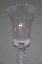 18th Century Single Opaque Twist Bell Bowl Wine Glass C175080