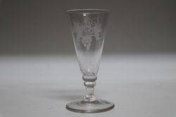 Geo III Engraved Ale Glass  #