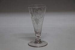 Geo III Engraved Ale Glass  #