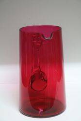 Victorian Ruby Glass Jug  