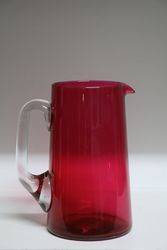 Victorian Ruby Glass Jug  