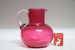 Victorian Ruby Glass Jug 