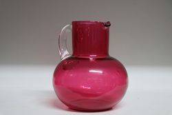 Victorian Ruby Glass Jug 