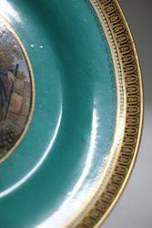 Antique Pratt Ware Cabinet Plate Chatting up 2 Maidens 