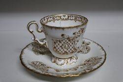 Superb 19th Century Copeland + Garrett Cabinet Cup + Saucer C1833-47  #