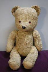 Early 20th Century Plush Bear With Jointed Body  #