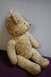 Early 20th Century Plush Bear With Jointed Body  