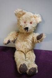 Early 20th Century Plush Bear With Jointed Body  #