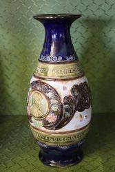 Doulton Edward VII Coronation Commemorative Vase 