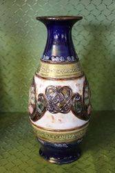 Doulton Edward VII Coronation Commemorative Vase 