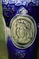 Royal Doulton Lambeth Queen Vic Beaker C1897 