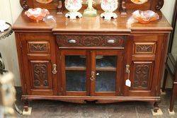 Edwardian Walnut Mirror Back Sideboard