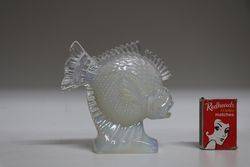 French Opalescent Glass Fish Signed Ferjac C1930 