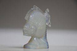 French Opalescent Glass Fish Signed Ferjac C1930 