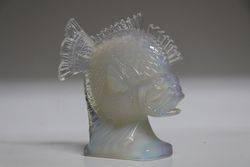 French Opalescent Glass Fish Signed Ferjac C1930 